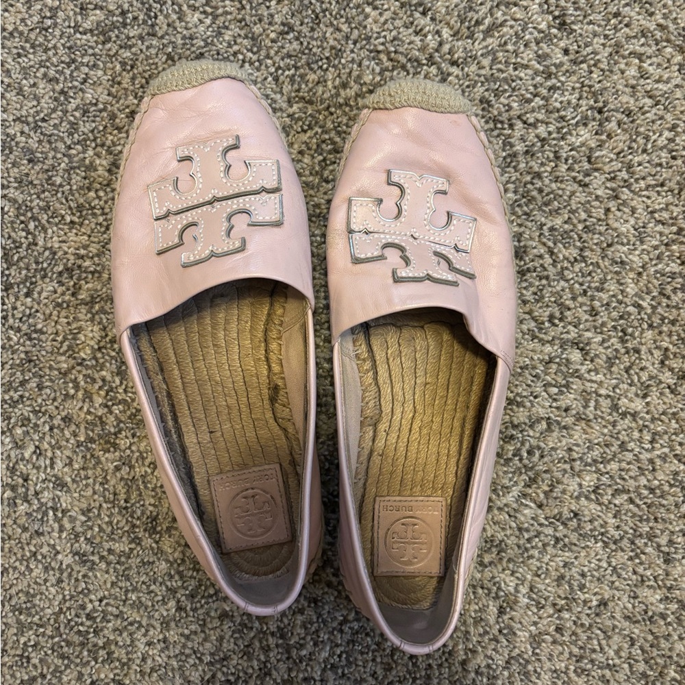 Tory Burch Pink Espadrille Flats
